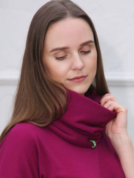 apvalus šalikas iš merino vilnos