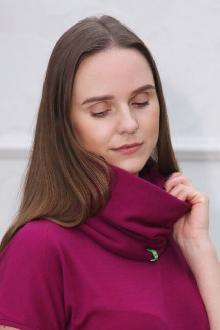 apvalus šalikas iš merino vilnos