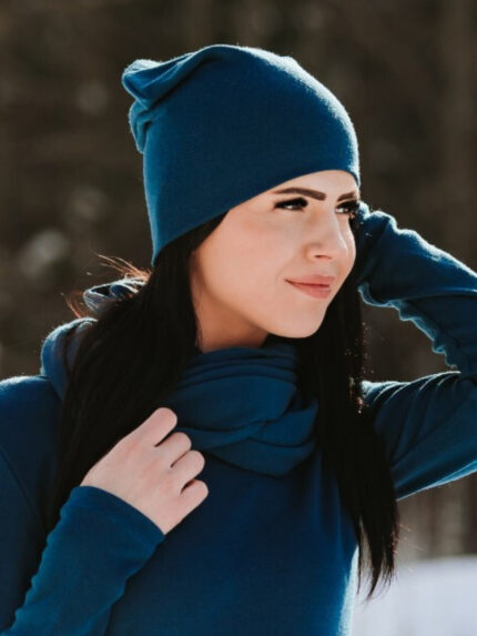 kepurė bėgimui moteriška iš merino vilnos