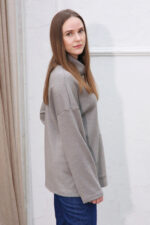 lietuviški džemperiai šilti merino vilnos pilki