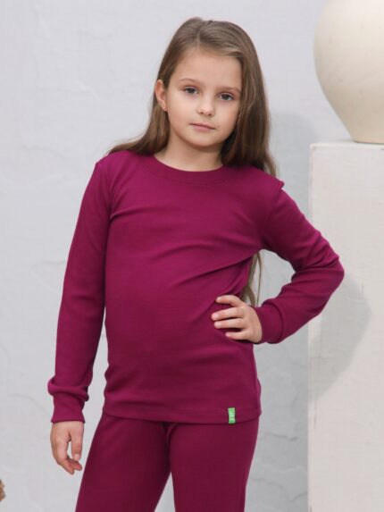 merino vilnos marškinėliai vaikams ilgomis rankovėmis – šilti termo marškinėliai kasdienai