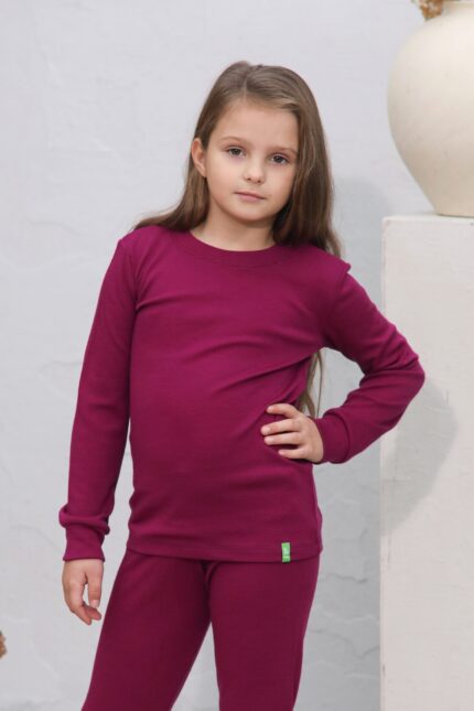 merino vilnos marškinėliai vaikams ilgomis rankovėmis – šilti termo marškinėliai kasdienai