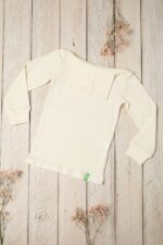 merino vilnos golfai vaikams – šilti vaikiški golfiukai baltos spalvos