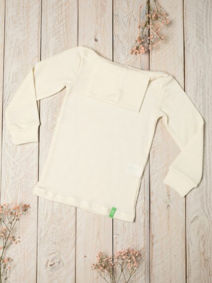 merino vilnos golfai vaikams – šilti vaikiški golfiukai baltos spalvos