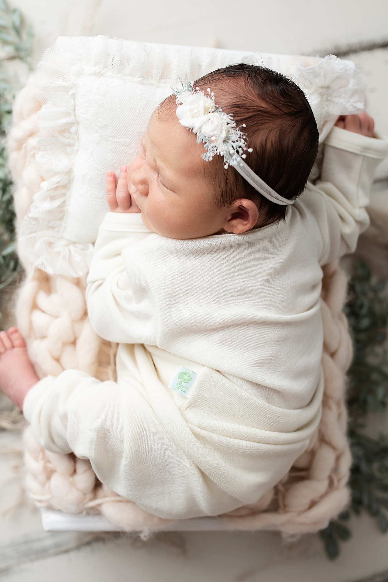 merino-vilnos-romperiukas Merino vilnos romperiukas kūdikiui be pėdučių Green Rose, švelnus ir patogus kasdienai