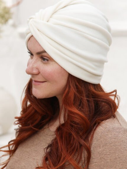 šiltas turbanas iš merino vilnos