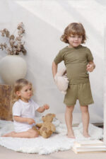 Lininė pižama su šortukais vaikams - Image 3