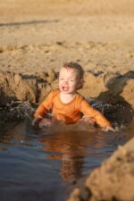 vasarinis bodžiukas kūdikiui iš lino