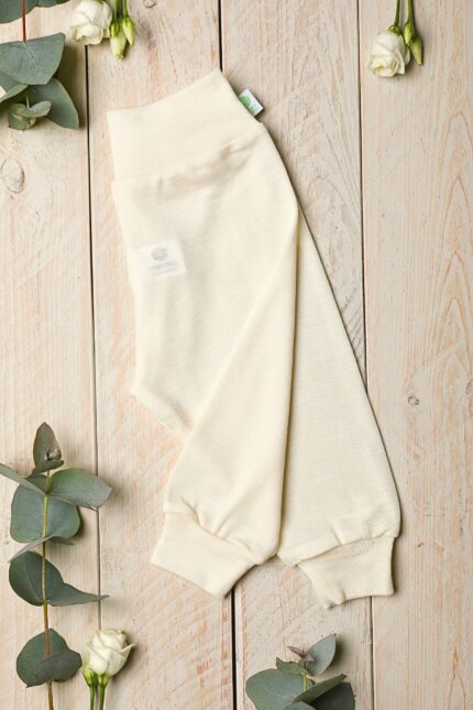 Kūdikio kelnės iš merino su šilku