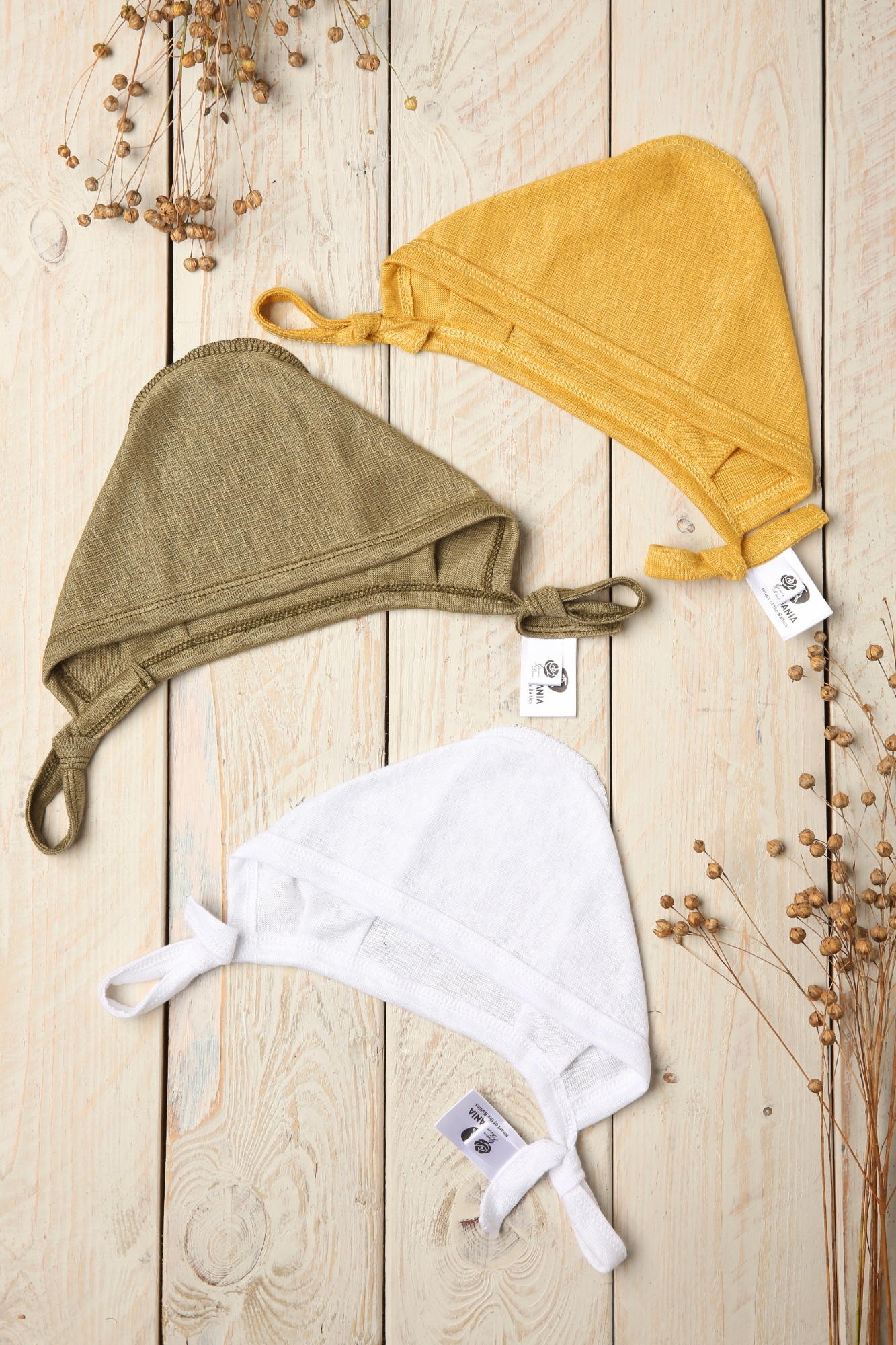 linine-kepuryte-kudikiui Lininė kepurytė kūdikiui iš 100% lino – lengva, švelni ir patogi vasarai bei namams