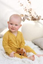 vasarinis romperis kūdikiui iš lino