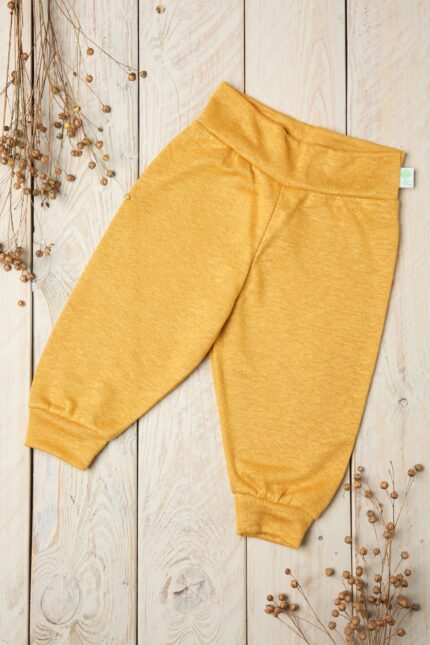 Lino kelnytės kūdikiui iš minkšto lino trikotažo