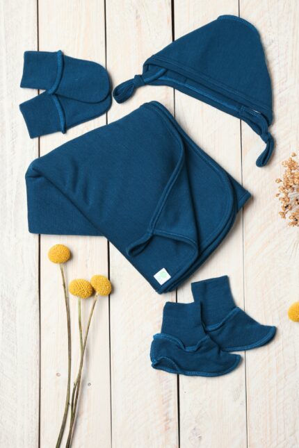 rinkinys naujagimiui iš merino vilnos