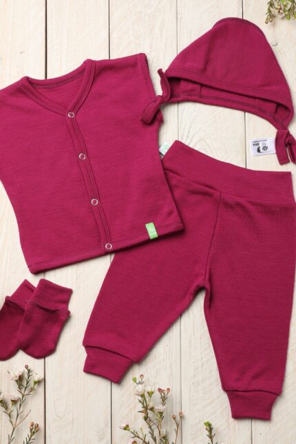 Naujagimio kraitelis iš 100% merino