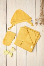 dovanos idėja kūdikiui - lino gaminių rinkinys kūdikiui