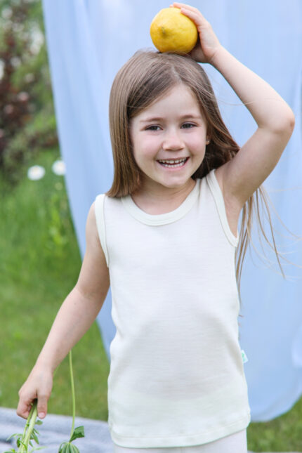 vaikiška maikutė su šilku