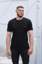 vyriški lino marškinėliai