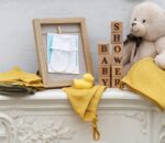 baby shower green rose